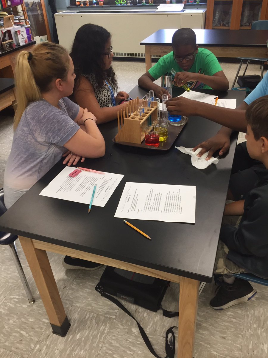 DrWatros's tweet image. Practicing lab and measurement skills to make the rainbow #scienceisfun #teamwork #CMSscience @Crockett_HTSD @WeAreHTSD