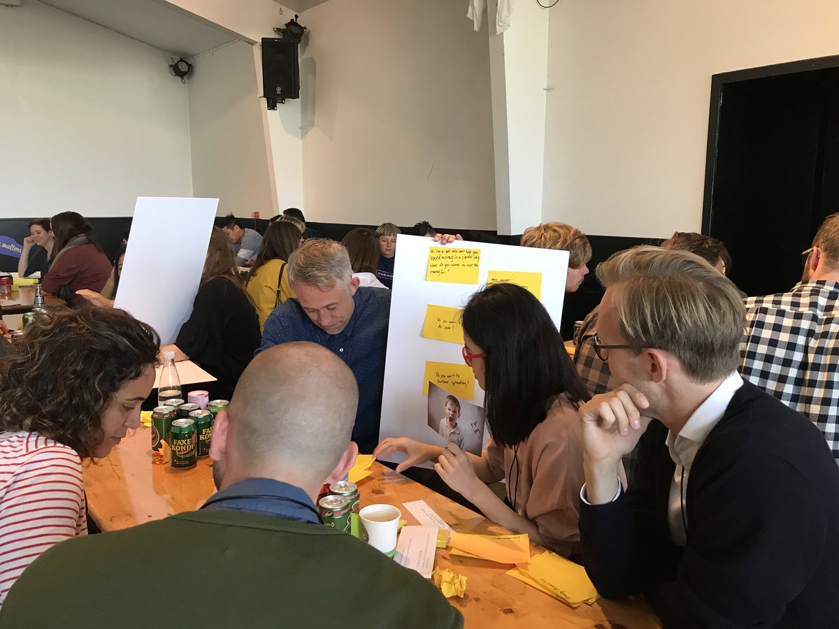 NatasjaToldam's tweet photo. Analogue chatbots on how to rob a bank. #designmatters17 #jayway #chatbots @designmattersdk https://t.co/Hlxw7Tce8e