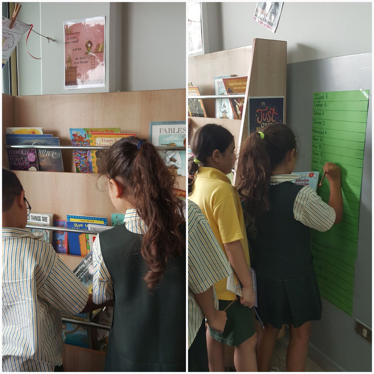 Yasminalou's tweet photo. "A child who reads will be an adult who thinks" and what if he reflects too!! #reflectionzone #readingtime  @Hhhsinfo @dina_jradi https://t.co/YkzaFxnD7o