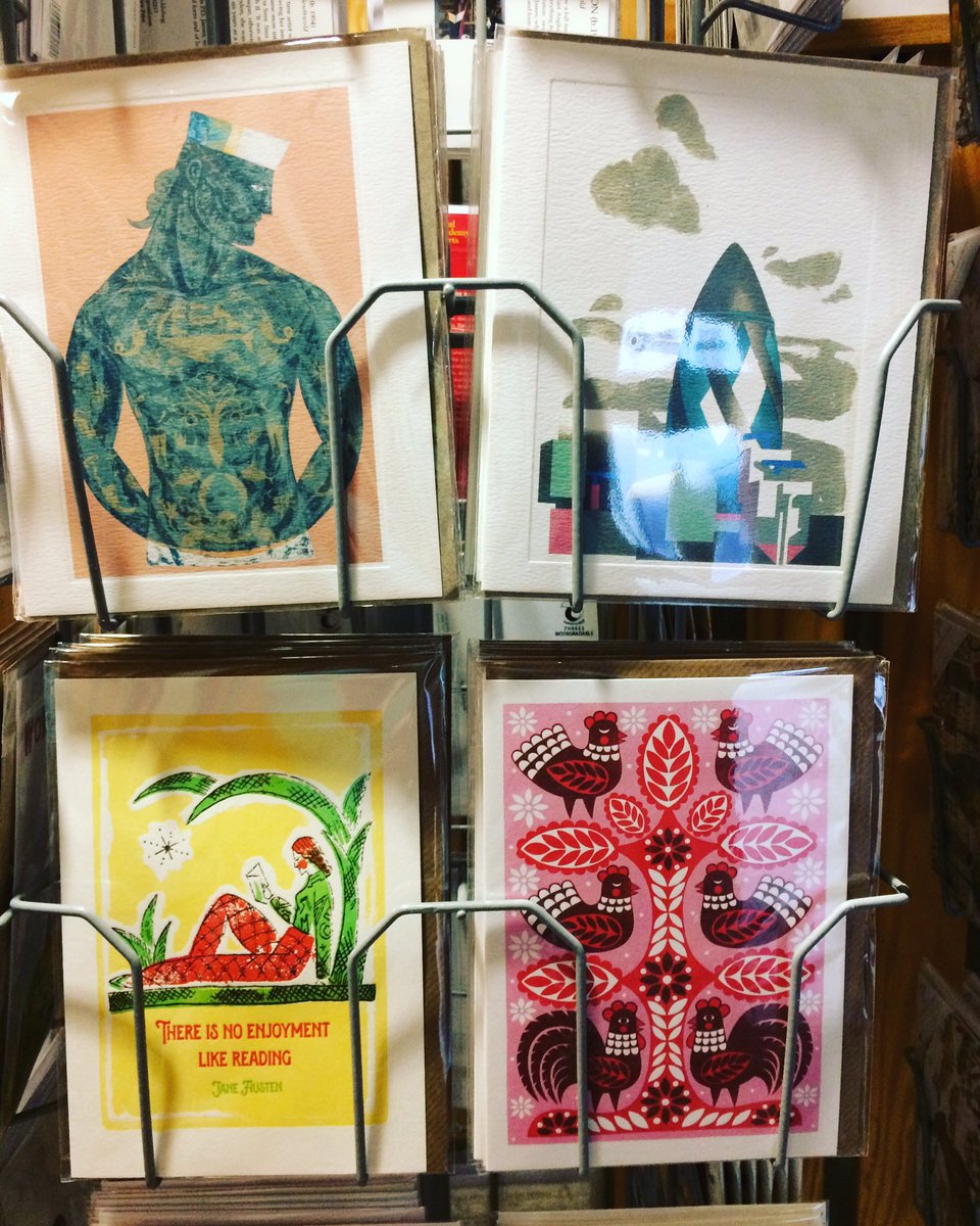 KarolineRerrie's tweet photo. Spotted my #christmascards &amp; #folktree cards for #cannsdownpress in one of my favourite #galleryshops... @PallantBookshop in #Chichester. https://t.co/WQM3n0ASPU