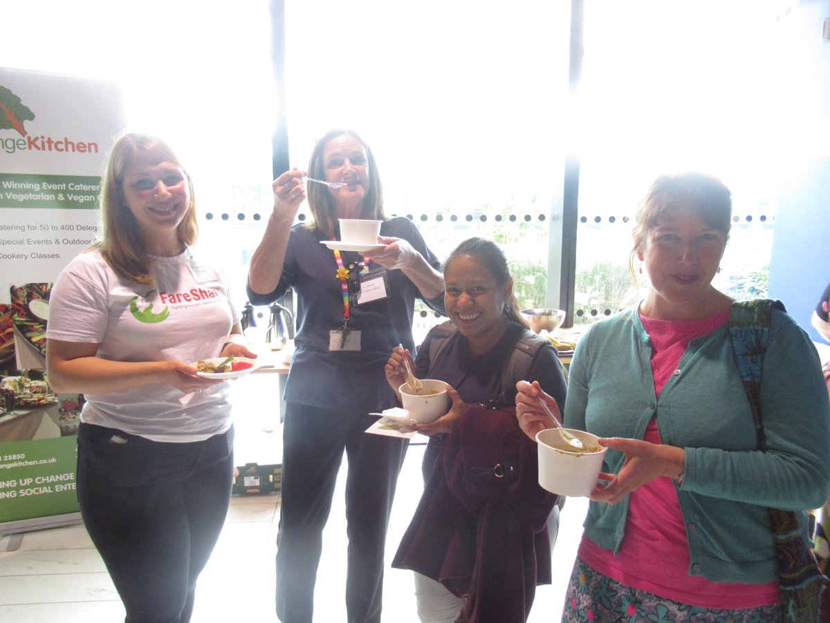 FareShareWMids's tweet photo. Getting stuck in at @LibraryofBham sampling yummy surplus recipes by @changekitchen! #foodsurplus @FareShareUK https://t.co/60O2nk26pO