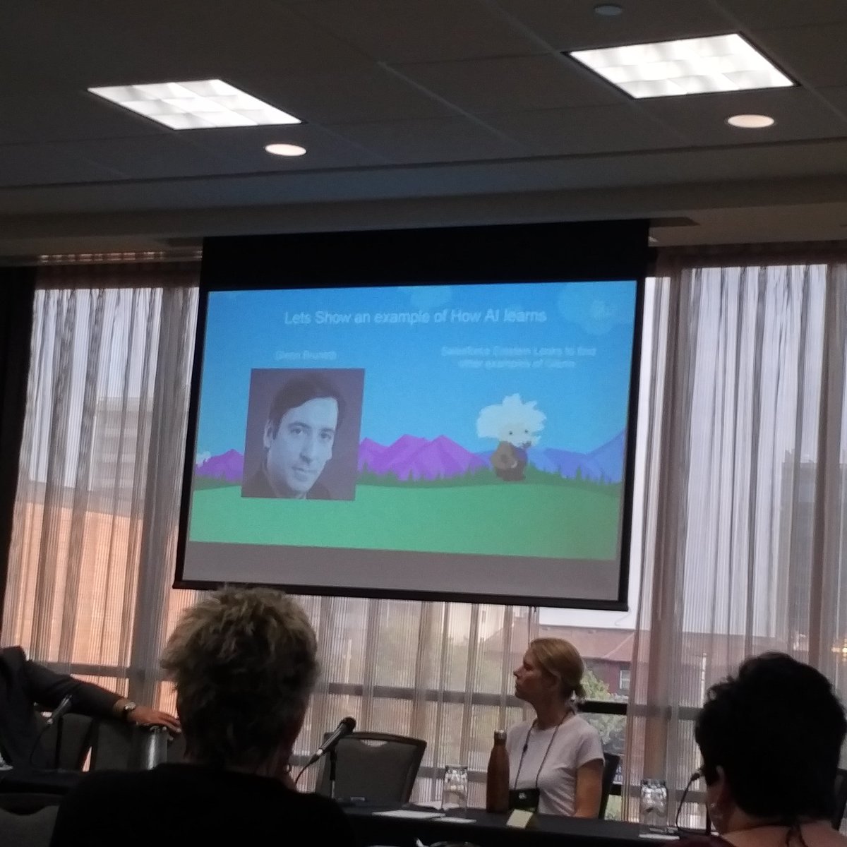 SheriMarkle's tweet photo. #msdo2017 Artificial Intelligence learning to start the day! Icymi @gbrunett1 is actually Einstein! :) https://t.co/OIxd16B8u3