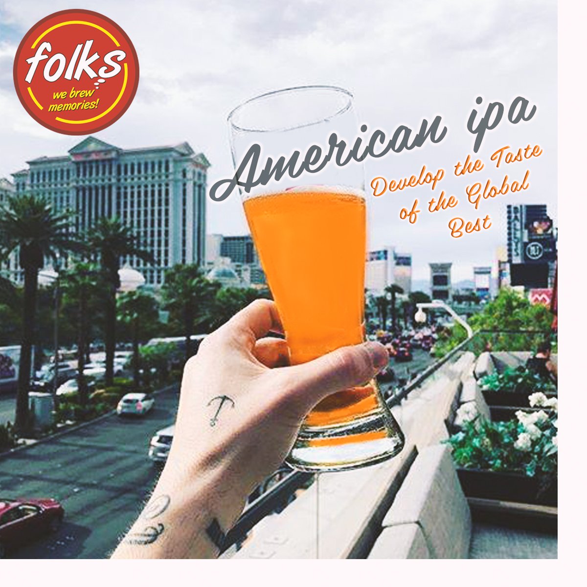 FBrewpub's tweet image. An Americanized Version of India Pale Ale Style Brewing At FOLKS. A Premium Quality Beer With a Taste Liked By The Global Best.