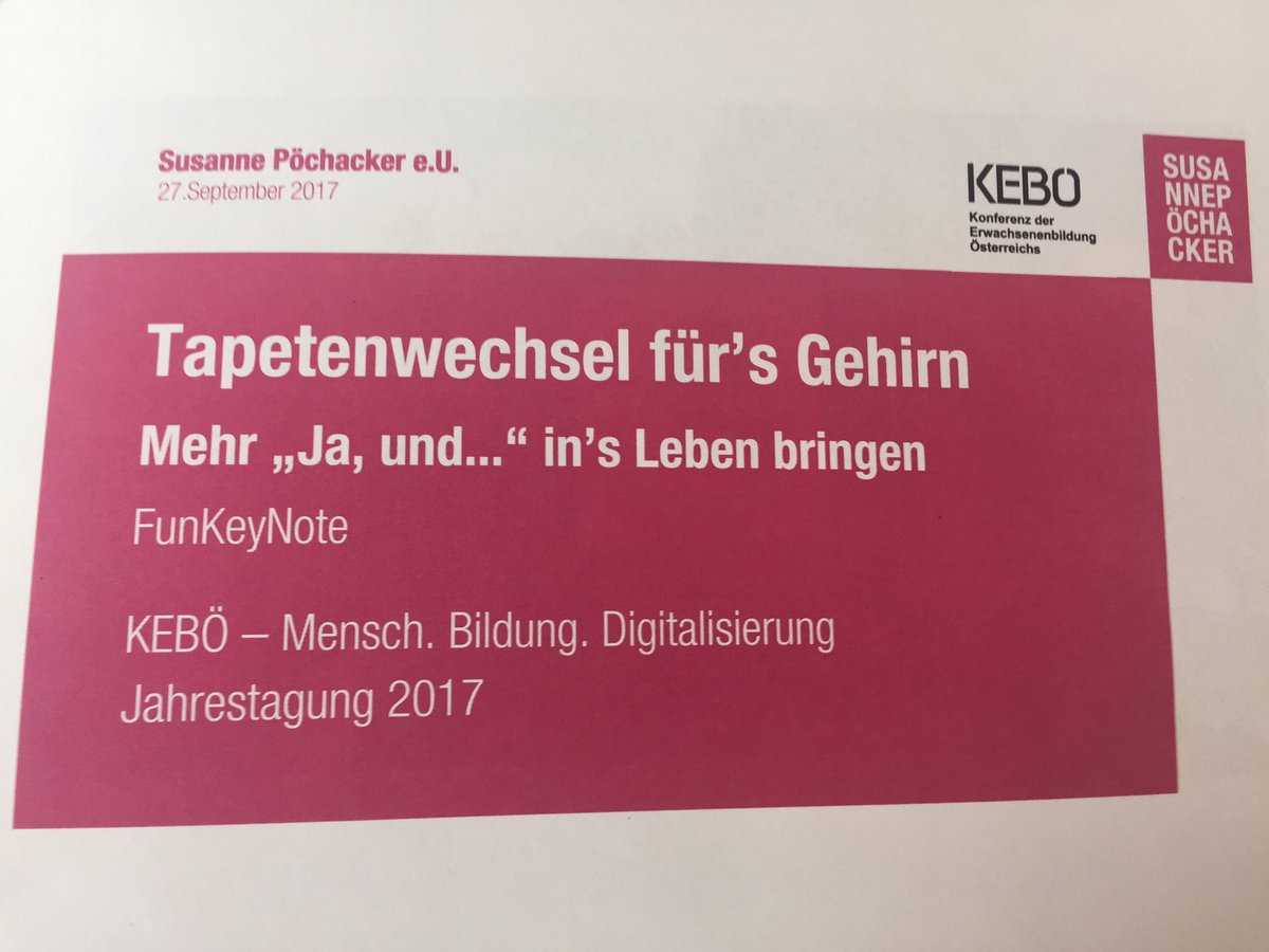 FunKeynote von <a href="/sannepoechacker/">Susanne Pöchacker</a> jetzt live auf erwachsenenbildung.at #keboe17 Jahrestagung #erwachsenenbildung #LLL #digitalisierung