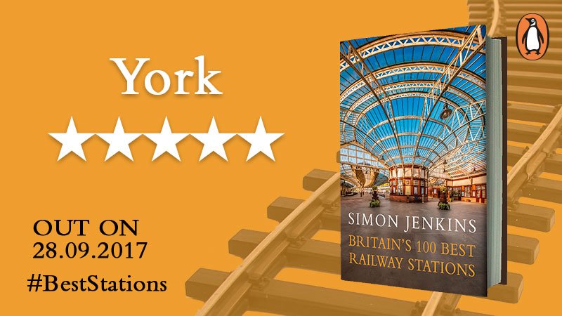 VikingBooksUK's tweet photo. With one day to go until publication, we can reveal that #York is also in Simon's #top10 #BestStations in the UK! Do you have a favourite? https://t.co/F5muh4veoP