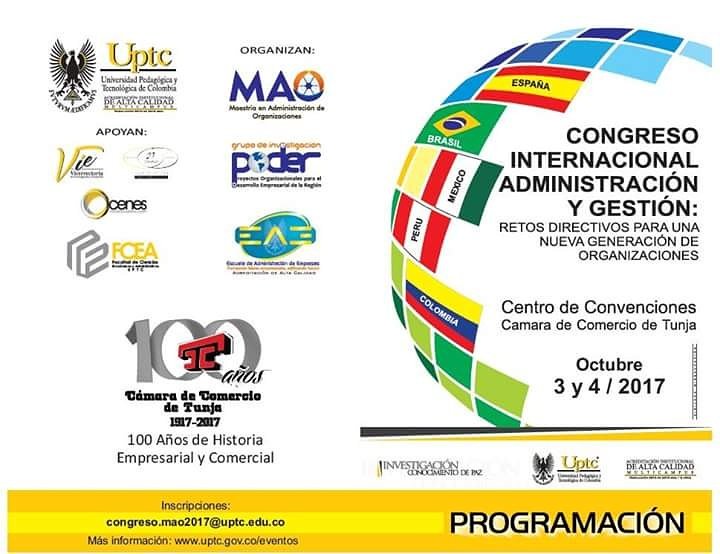 camaratunja's tweet photo. #AEstaHora invitamos conjuntamente con la @universidaduptc, al #CongresoMAO que se desarrollará el 3 y 4 de octubre en @CConvencionesTu. https://t.co/N7TrtG3wFX