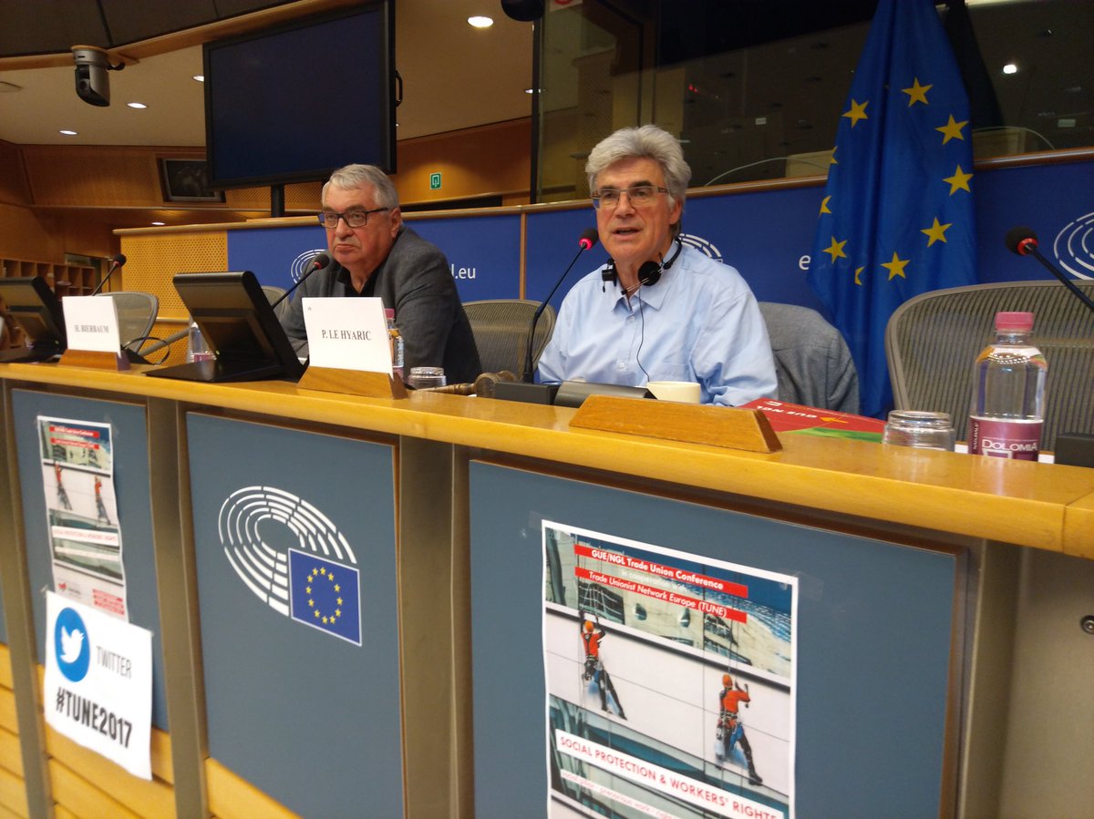 Left_EU's tweet photo. GUE/NGL VP @PatrickLeHyaric  opening the #TUNE2017 Trade Union conference | 👉📺 https://t.co/YjaTLcFD2n https://t.co/7Qt7F2822R