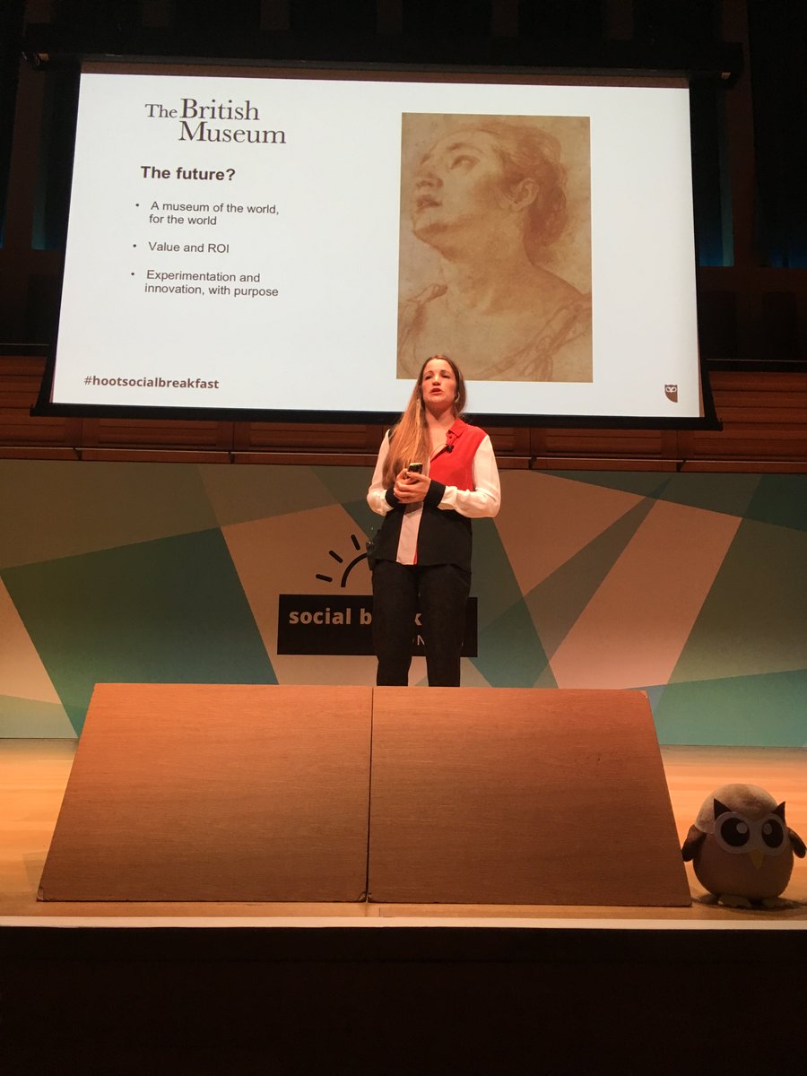 Hootsuite_UK's tweet photo. "Digital not a solution to all problems – it is another mechanism for delivering the message" @britishmuseum #HootSocialBreakfast https://t.co/EalLaVyLGC