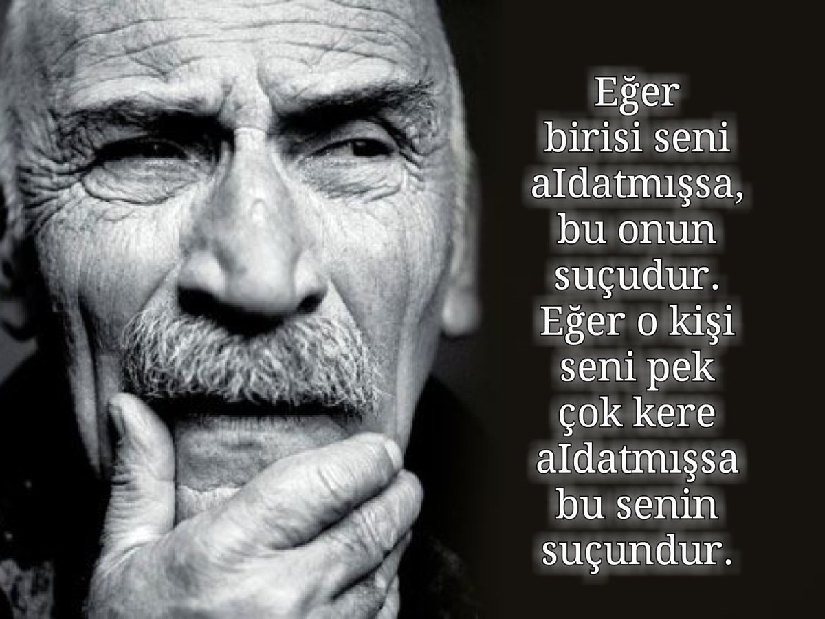 "PEK ÇOK DEFA ALDANIYORSAN BU SENİN SUÇUN" Günü anlatan manidar sözleri ile büyük usta #TuncelKurtiz 'i özlemle anıyoruz.
