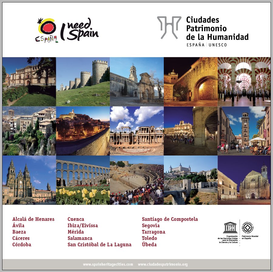 📢Hoy celebramos el #DíaMundialDelTurismo y queremos agradecer a tod@s los que nos visitáis en nuestras 15 #ciudadespatrimonio