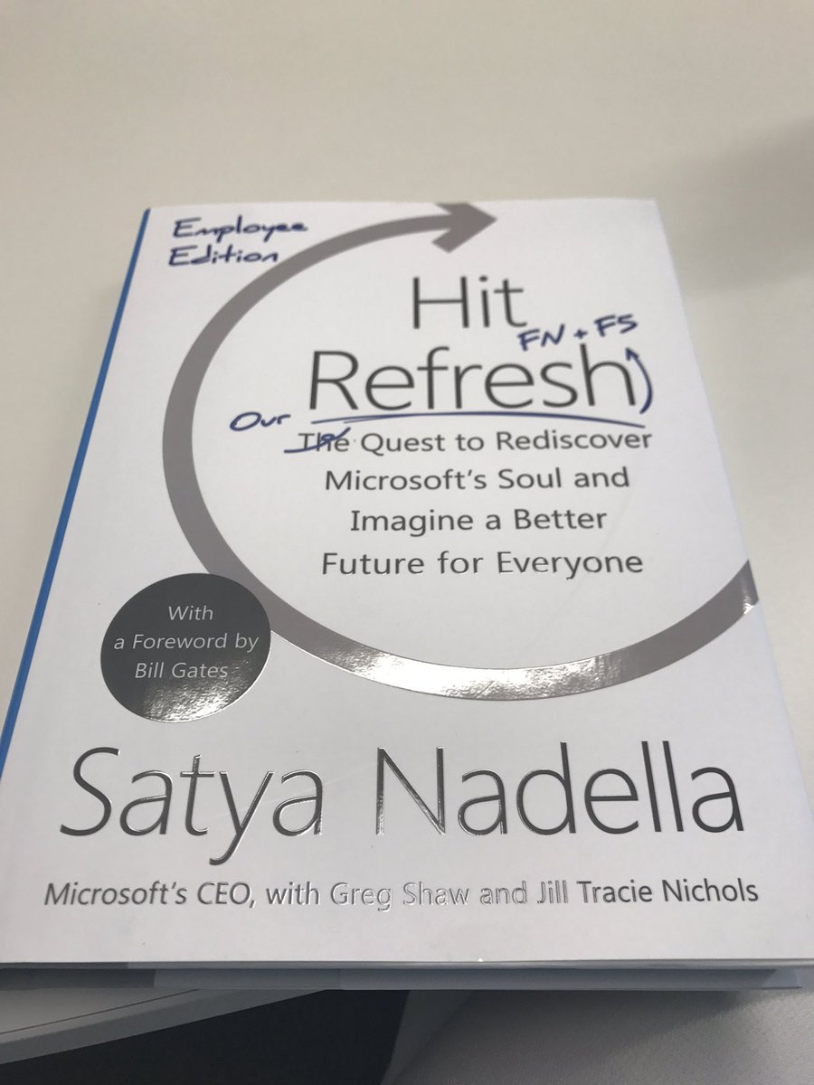 Pilar López (@pillopez) on Twitter photo I got my personal copy of <a href="/satyanadella/">Satya Nadella</a> Hit Refresh. Our quest to rediscover Microsoft's Soul and imagine a better future for everyone I got my personal copy of <a href="/satyanadella/">Satya Nadella</a> Hit Refresh. Our quest to rediscover Microsoft's Soul and imagine a better future for everyone