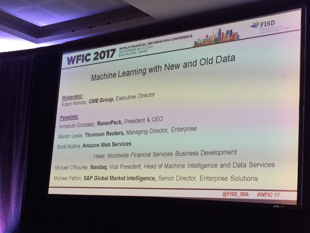 Global_CMO's tweet photo. "I believe A.I., Blockchain, Cloud will revolutionise Capital Markets. Your jobs will change. Your customers jobs will change." #WFIC17 https://t.co/FKk5PA9mOV