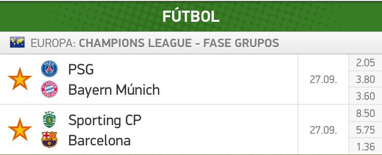 Multi_Apuesta's tweet photo. Si estos 2 partidos de Champions hoy acaban 0-0 regalaré 100€ a cada persona que haga RT y me siga. https://t.co/1HXovHe0yQ