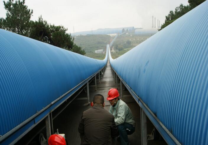 qimingshane's tweet image. 5km long distance conveyor system