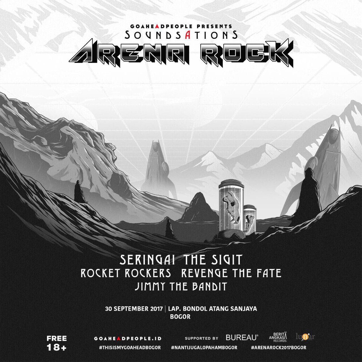 Hola Bogor we're going to rock your Saturday night at Soundsations Arena Rock!
Merapat #rtfcolony &amp; make some noise!
#revengethefate