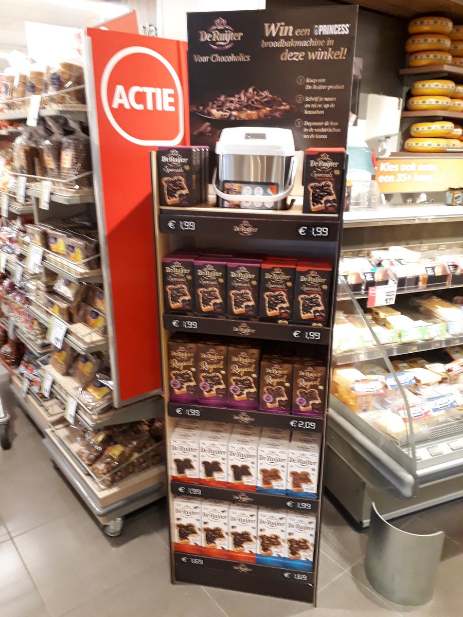 HeinzFieldSales's tweet photo. Maak kans op een broodbakmachine bij aankoop van #DeRuijter ! Nu in diverse winkels als combi op de broodafdeling https://t.co/cnaxayA16y