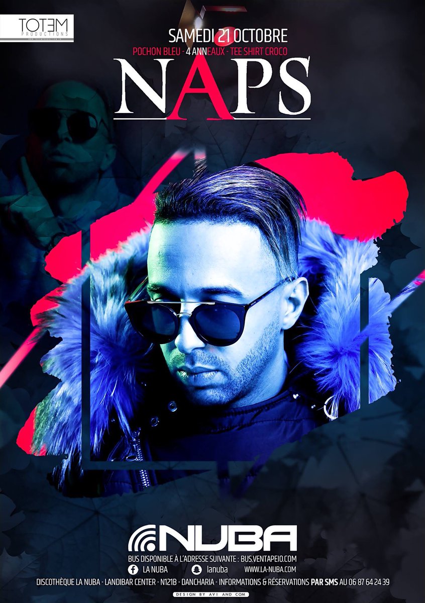 la_nuba's tweet photo. @NapsOffficiel en SHOWCASE à La Nuba c’est le Samedi 21 Octobre. #naps #pochonbleu #showcase https://t.co/bU9Jmnklq6