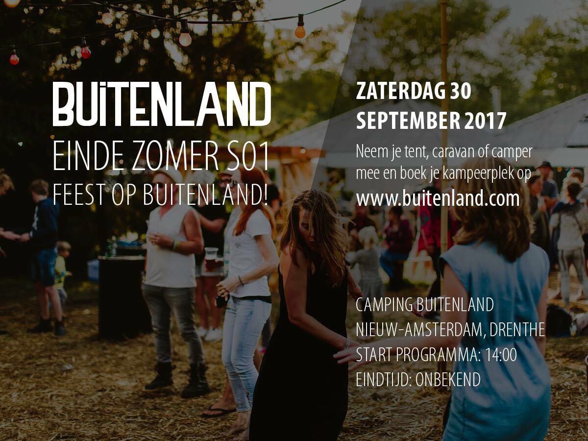 We gaan nog één feestje vieren voor de winter begint:-) Gezellig als je komt
