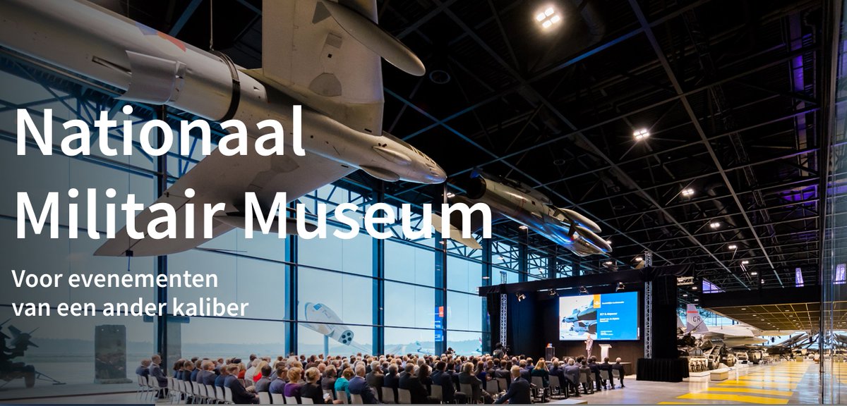 Redactiegasten's tweet photo. Voor het Nationaal Militair Museum ontwikkelden we samen met partners een nieuwe website voor zakelijke events 👉 https://t.co/md446JwH4N https://t.co/6k0X2bg4Jj