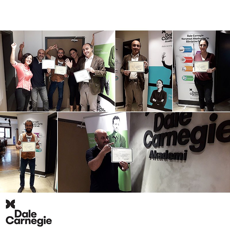 Dale Carnegie Akademi dönüşüm yaratan eğitimlerinden "Sunumda Dönüm Noktası" eğitimi mezunlarını tebrik ederiz.