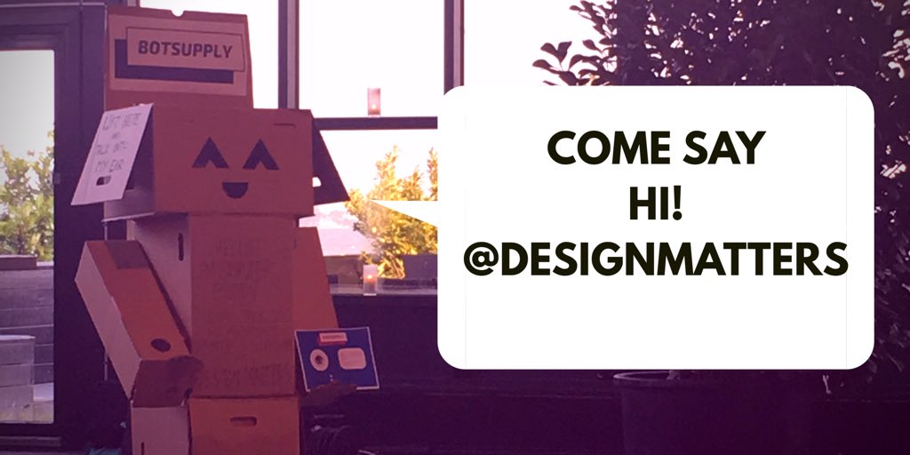 BotSupplyHQ's tweet photo. #ComputerBuddy is as cute as they come! Come say hi @designmattersdk #uxdesign #AI #WeCoCreate✨🤖💖 https://t.co/vy892tSG94