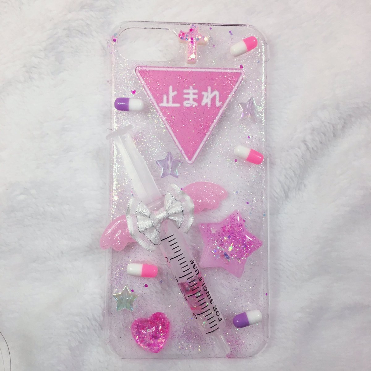 めろぴっぴ ゆめかわハンドメイド オーダー品です X ありがとうございました ゆめかわいい 病みかわいい Iphoneケース オーダー ハンドメイド好きな人と繋がりたい ゆめかわいい好きと繋がりたい