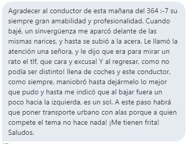 TranviasCoruna's tweet photo. Una comunicación REAL con una usuaria invidente del trasporte urbano en #Coruña
Por favor no estacionar en la paradas de bus, muchas gracias https://t.co/LeR1KpcWIC