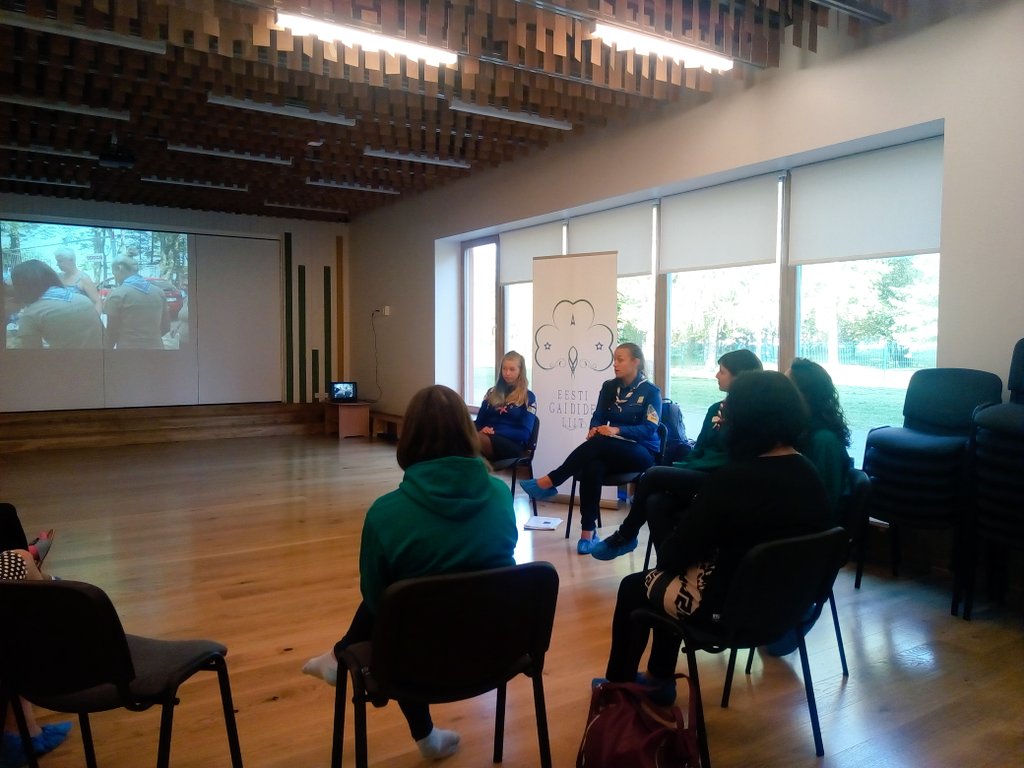 goldestonia's tweet photo. Recruitment event for @eestigaidideliit to recruit Kindergarten teachers as leaders #GOLD2017 #GrowingGuiding https://t.co/dBlJYpLwem