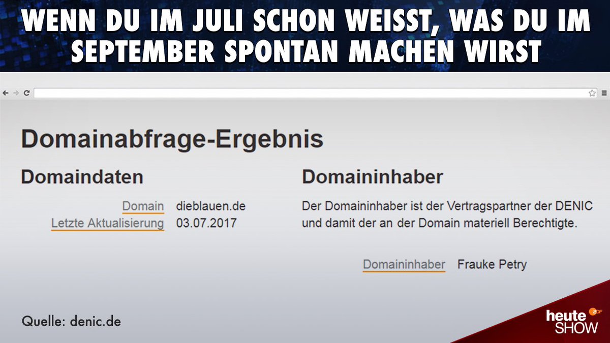 heuteshow's tweet image. Wie der Rechercheverbund aus heute, show und ZDF herausfand... #DieBlauen