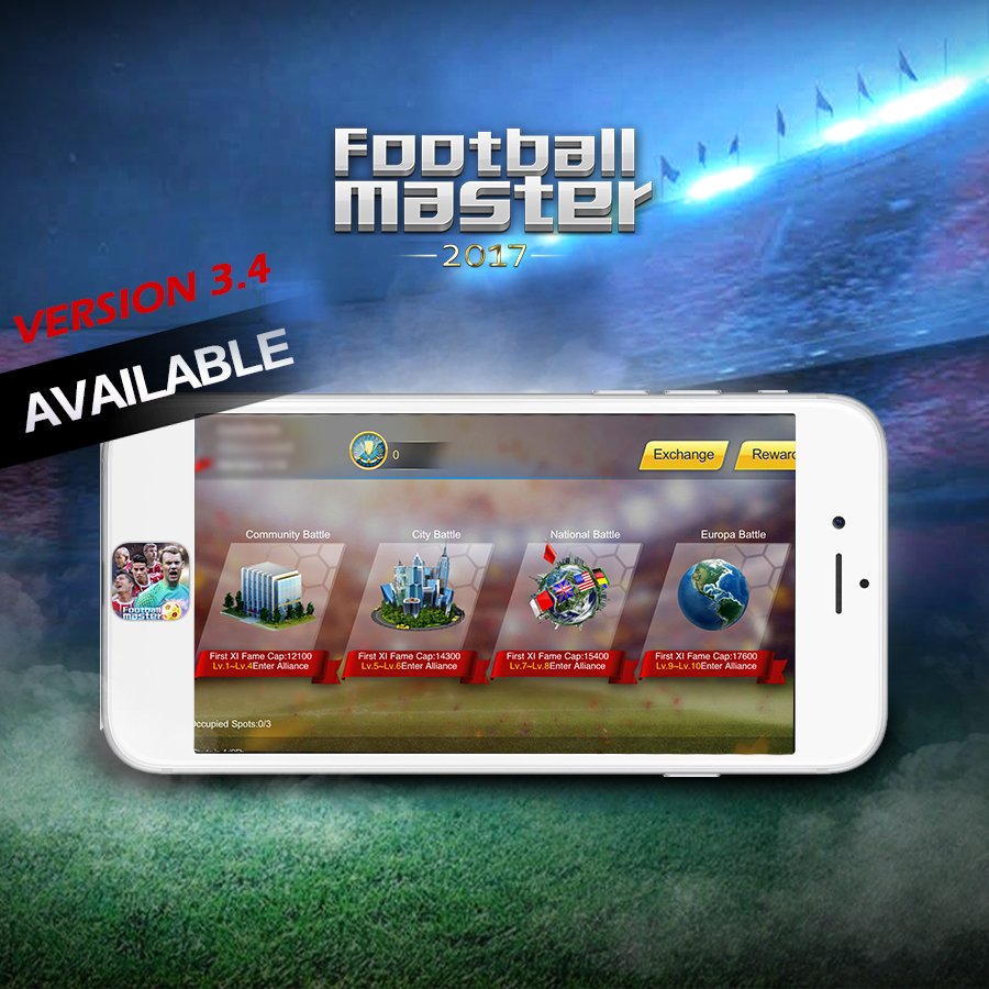 FMChain11's tweet image. Yes, managers! The new version 3.4 is available now! Check our new version right now on AppStore and Google Play.