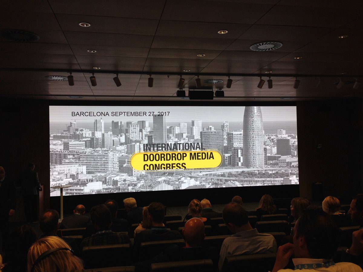 #doordrop media el congreso internacional de #buzoneo a punto de comenzar en. <a href="/HPEspana/">hpespana</a> #Barcelona