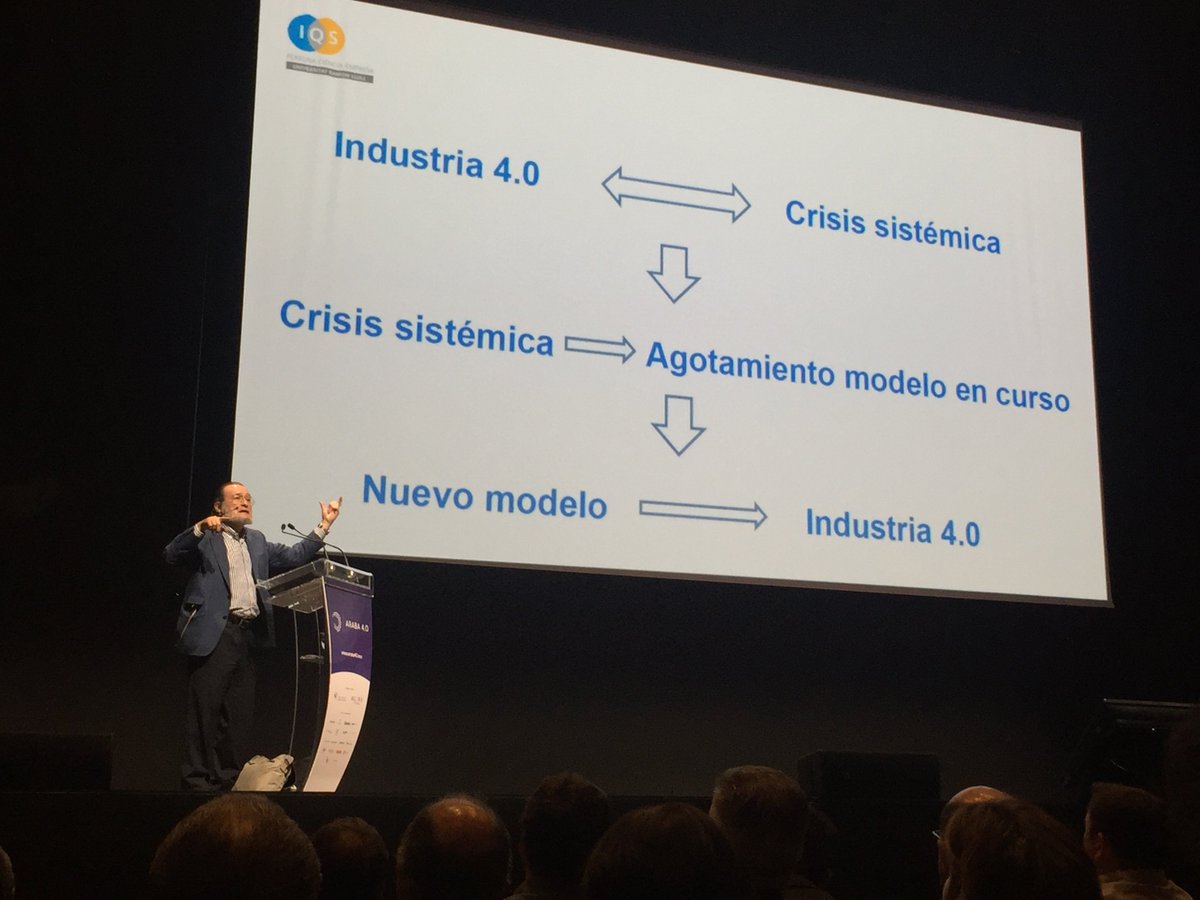 Es necesario un nuevo #modelo ante la crisis, de la mano de la #Industria40, en #formacion y #empleo #araba40
