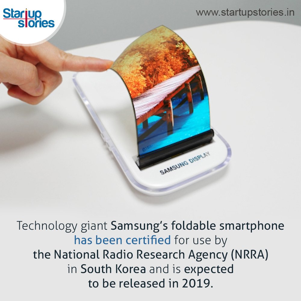stories_startup's tweet image. Foldable smartphones may soon become a reality! 

#StartupStories #Smasung #foldablesmartphones #technews