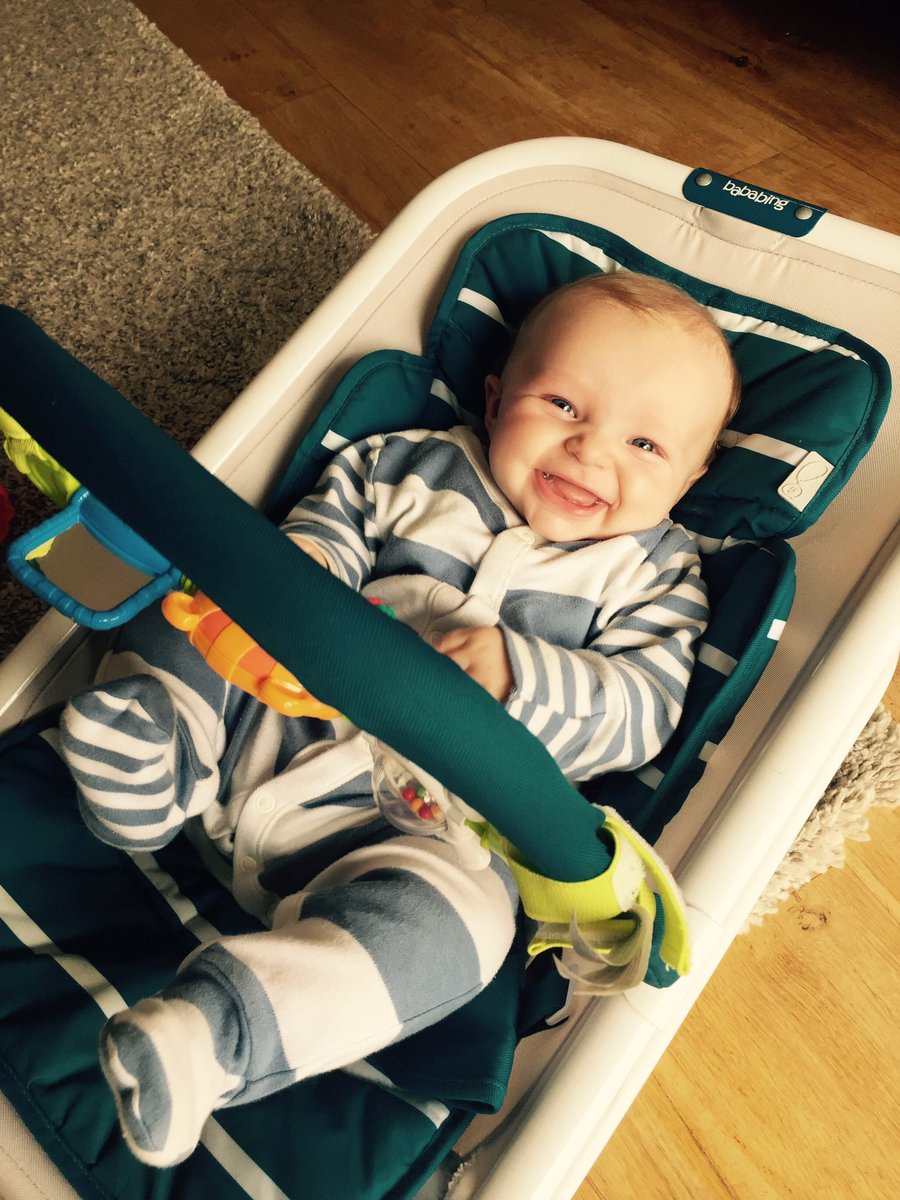 SealeyJP's tweet photo. I said I'll study when he sleeps...he's not looking very sleepy 🙈 #digitalmumtobe #digitalmums #workthatworks #sleepthief #babygiggles https://t.co/jAVqBjvQq4
