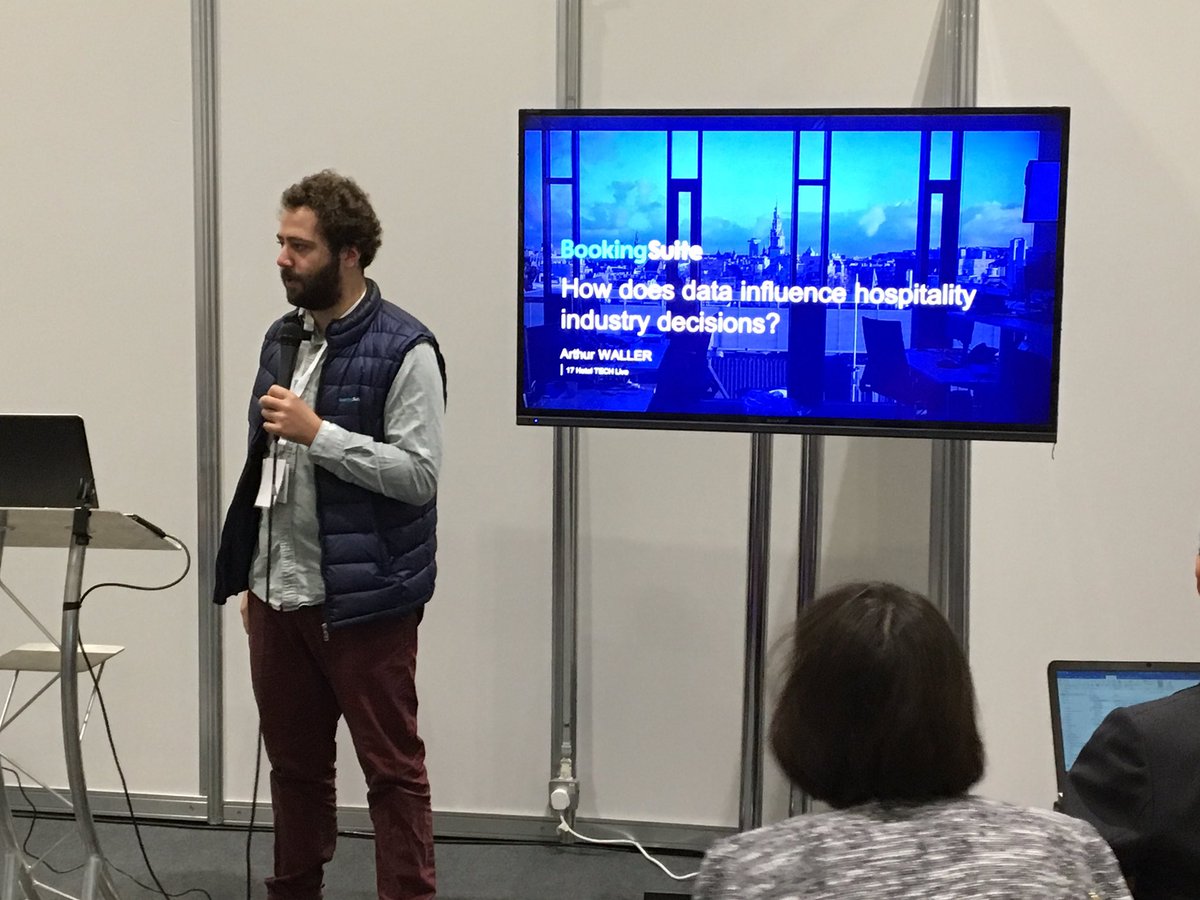 mavenites's tweet photo. Arthur kicking off presentation on data in the hotel industry #hoteltechlive @bookingcom https://t.co/joeX6JG5bE