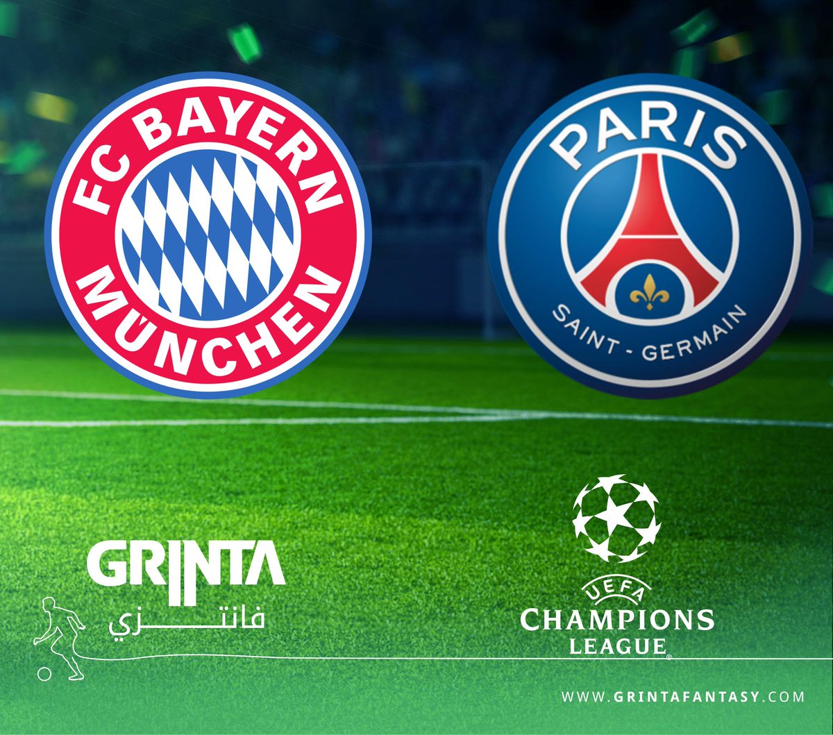 grintafantasy's tweet photo. باريس VS ميونيخ
توقعاتكم؟ https://t.co/vgQJC99T6M