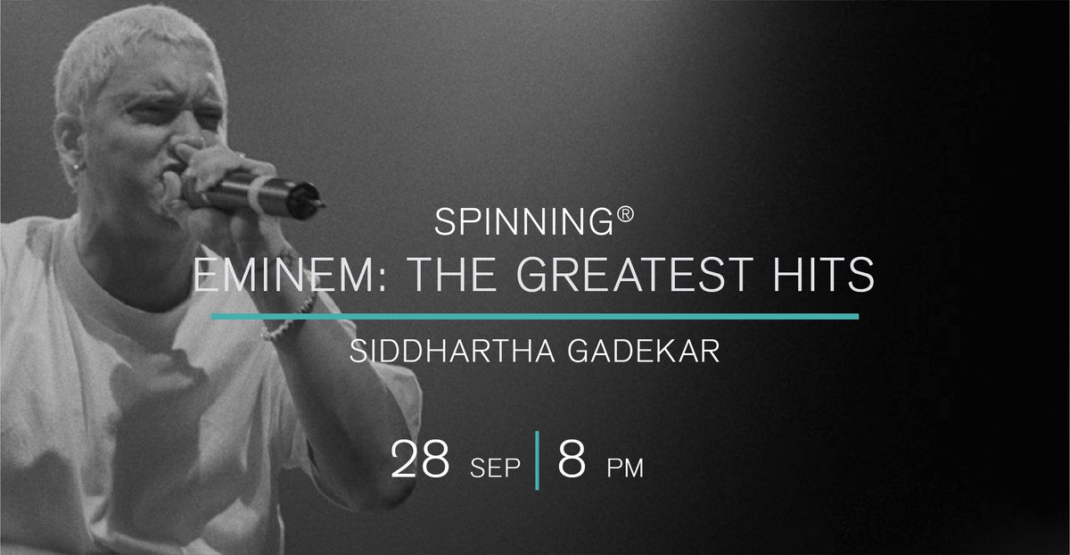 TheRoom_Pune's tweet photo. Spin to the tunes of Eminem with Care Team instructor Siddhartha Gadekar! #THEROOMPune #anextraordinaryroad #Spinning #Eminem #EminemSongs https://t.co/i4SmeURiPl