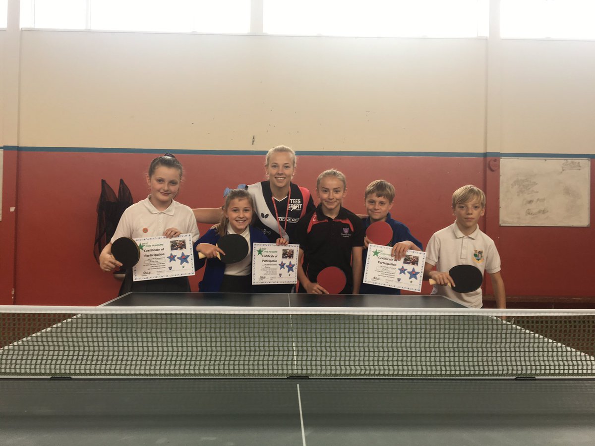 SportatCRA's tweet photo. @Hicksy91 🏓 | Local Primary School children accessed some TT coaching with @Hicksy91 @Charles_Read_ this morning! some playing for the first time 👍🏻🏓 https://t.co/HqrGxxqvmo