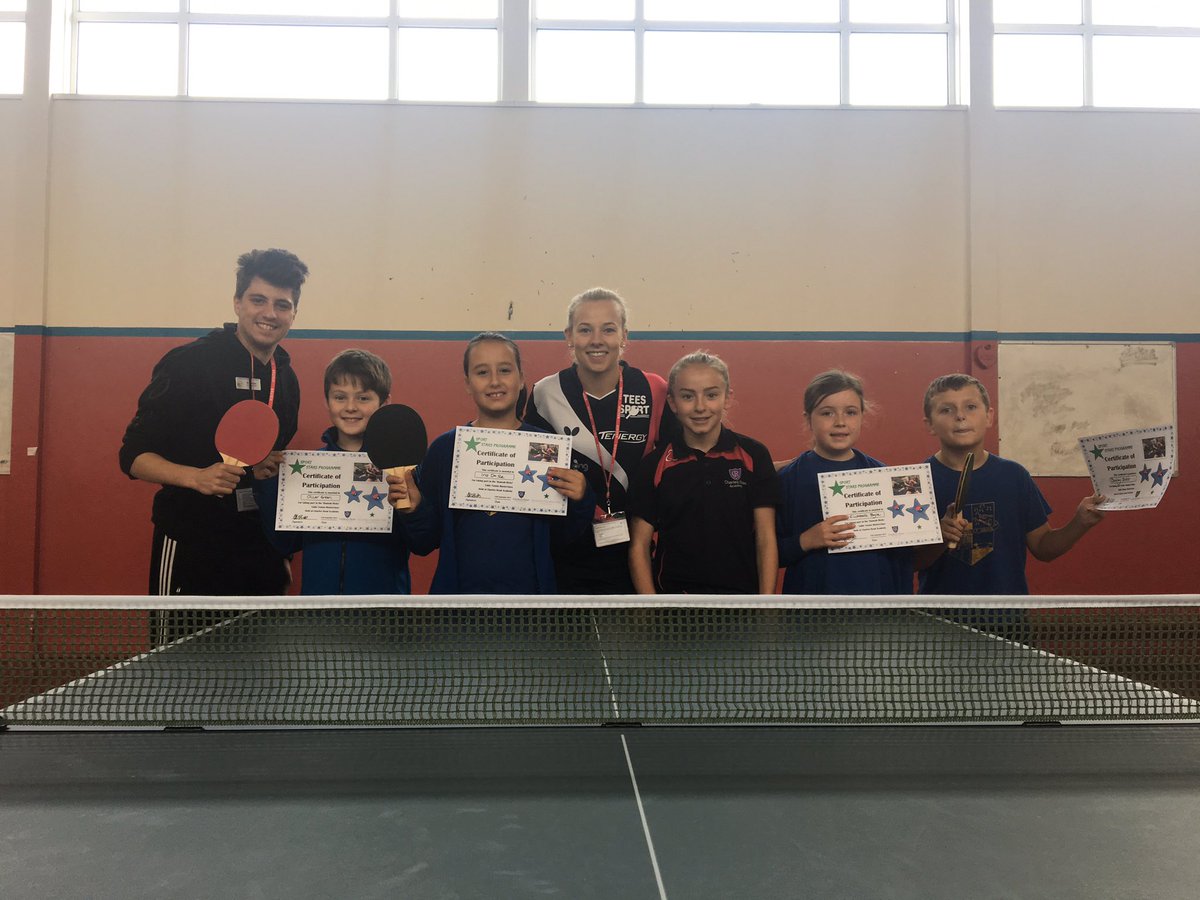 SportatCRA's tweet photo. @Hicksy91 🏓 | Local Primary School children accessed some TT coaching with @Hicksy91 @Charles_Read_ this morning! some playing for the first time 👍🏻🏓 https://t.co/HqrGxxqvmo