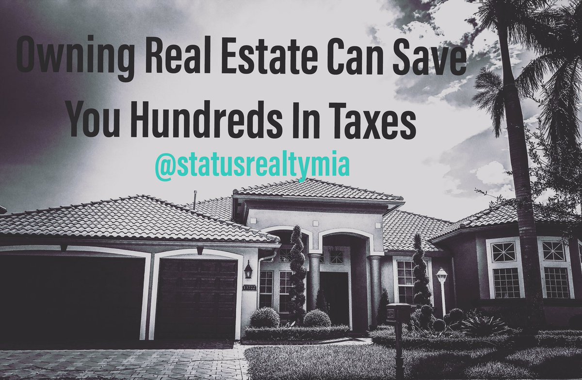 statusrealtymia's tweet photo. When you own, you are eligible for a slew of tax deductions including state and local income, property taxes, and mortgage interest #miami https://t.co/gCQ1skNWeh