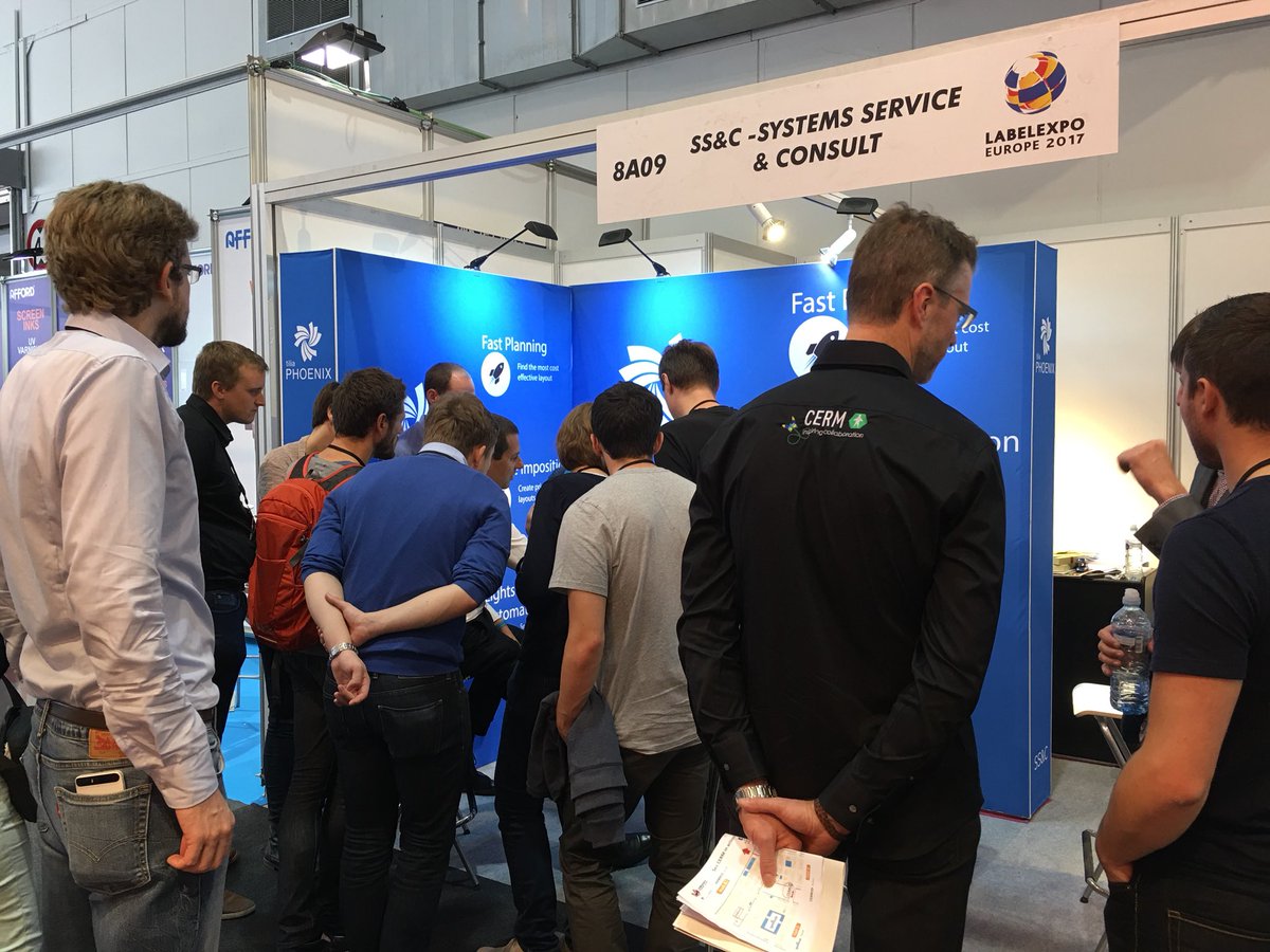 tilialabs's tweet photo. Very busy day 3 @Labelexpo.  Don’t miss your chance to see #tiliaPhoenix, the next evolution in imposition: #ImpositionAI https://t.co/xLgdkDPi0O