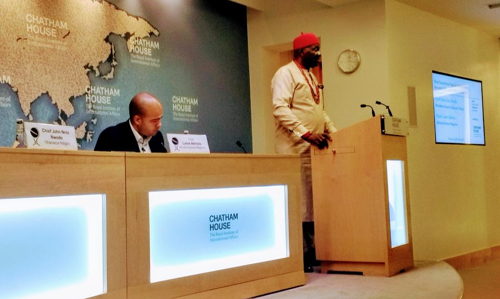 Ohanaeze President Gen John Nnia Nwodo's fiery speech at Chatham House, Wednesday Sept 27: Restructuring Nigeria: Decentralisation For National Cohesion