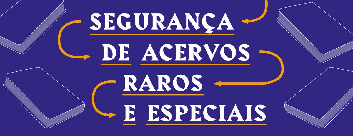 Encontro sobre Segurança de Acervos Raros e Especiais. Inscrições: doity.com.br/seguranca-de-a…