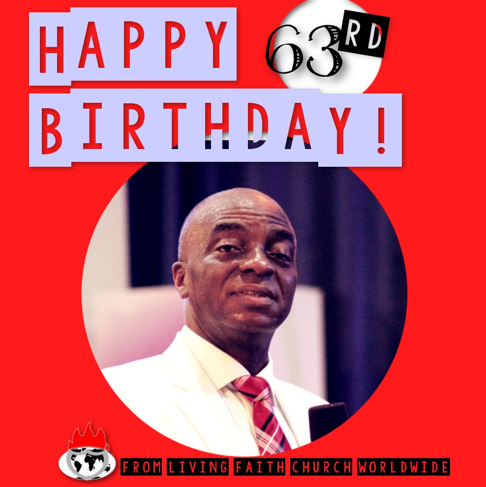 HAPPY 63RD BIRTHDAY to our Father and Prophet - Bishop David Oyedepo!
Fresh oil in Jesus' name!
#mcid