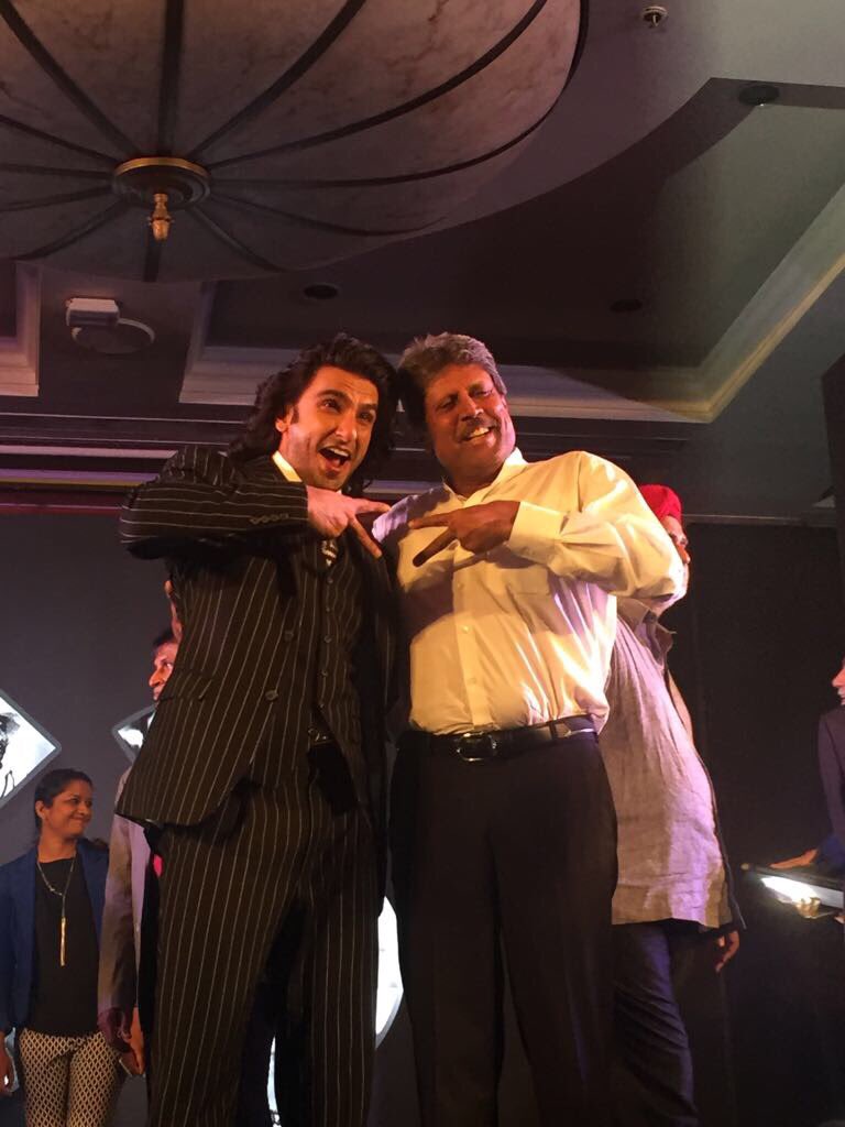RanveerOfficial's tweet photo. The greatest Indian sports story will now get its deserved cinematic glory! It's time to #Relive83 🏏may God bless our endeavour. https://t.co/ExOLk8KaZk