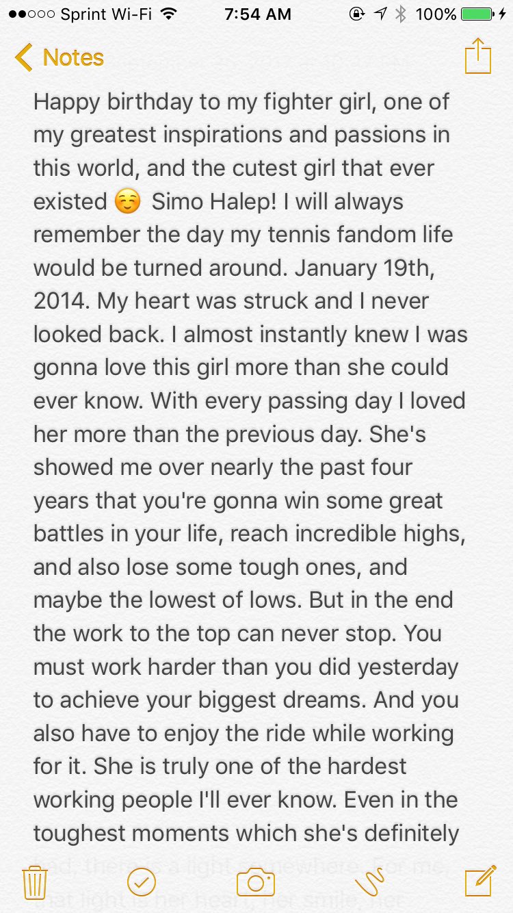 My words about Simo on her special day Happy birthday      to the \"cutest girl that ever existed\" 