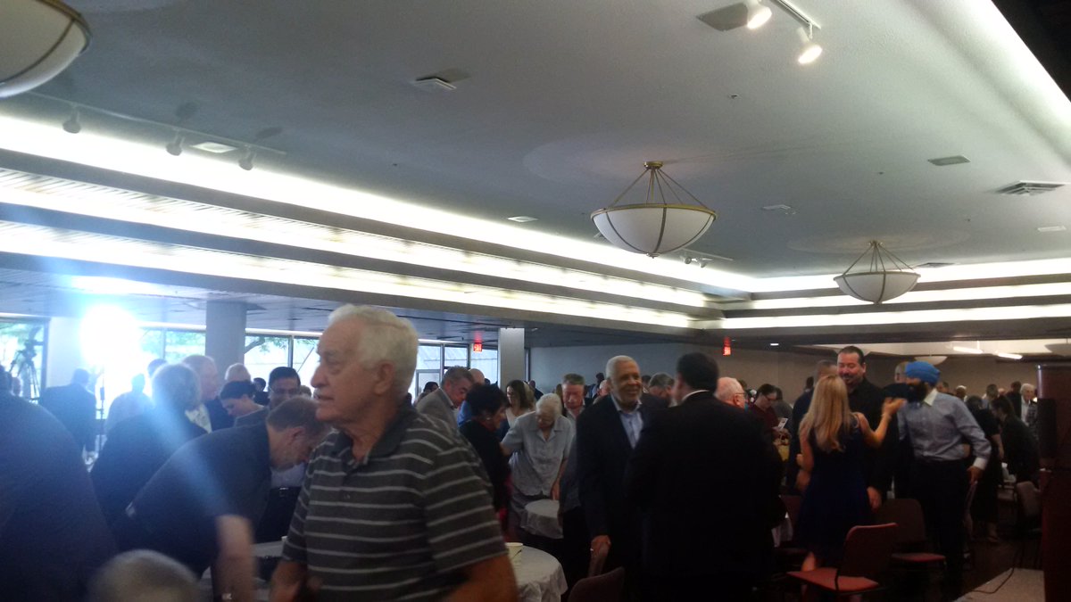 People getting up to leave the Children's Treatment Center breakfast. https://t.co/U9a14GdQMc