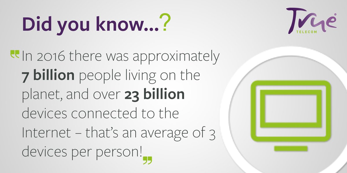 #DidYouKnow how many #devices there are connected to the #internet worldwide? #funfact #technology