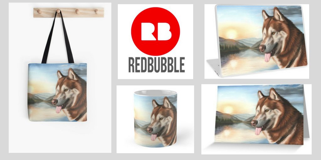 'Husky' portrait now for sale on selected products at Redbubble. redbubble.com/people/richard…