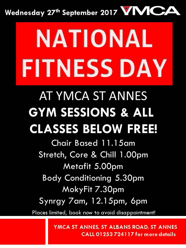 Some fantastic classes still left to enjoy at the Centre all for FREE as well as the Fitness Studio... be part of #FitnessDay